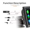 Portable 7" Car Touch Screen Multimedia Player For Wireless CarPlay Android Auto