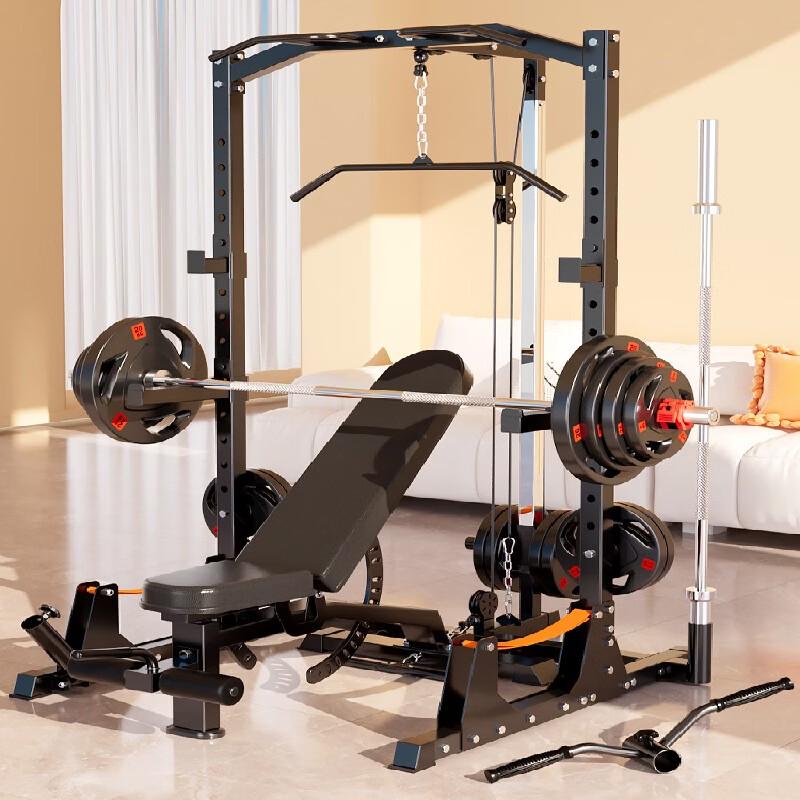 YANBO Weightlifting Bench & Squat Rack System