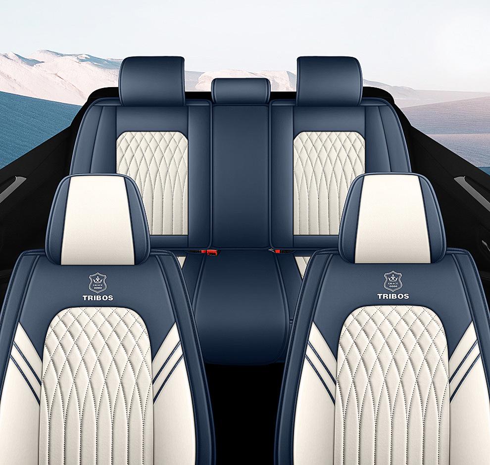 All-Season Full Leather Car Seat Cushion and Cover for Comfortable Fit