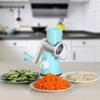 Manual Rotary Shredder With Graters For Vegetables, Cheese, Potatoes, 3 Inserts