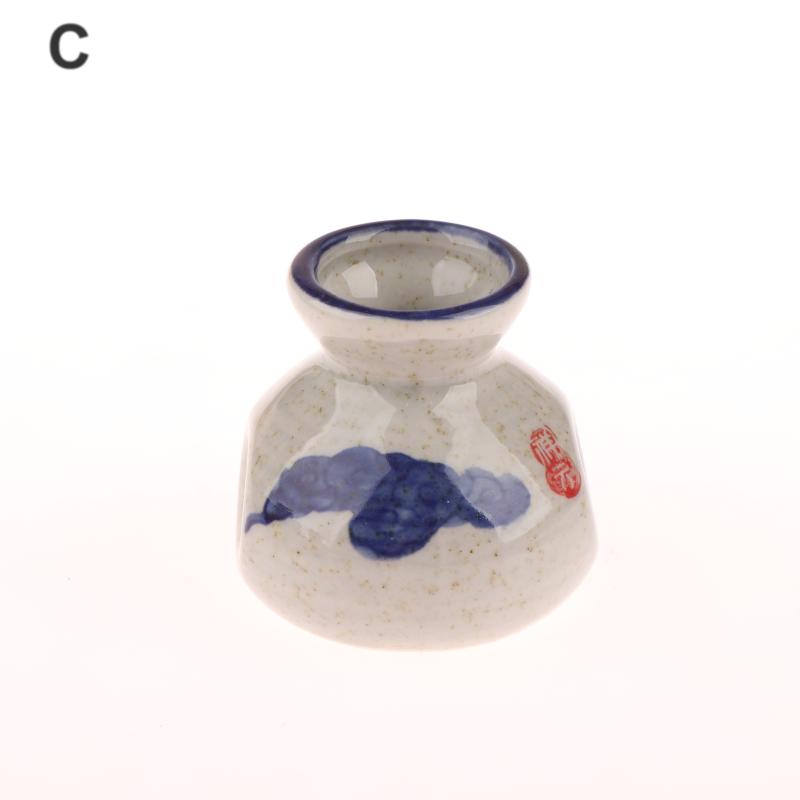 Chinese Style Ceramic Toothpick Holder Mini Retro Cotton Swab Storage Jar Simple Small Vases Decor Toothpick Dispenser Box