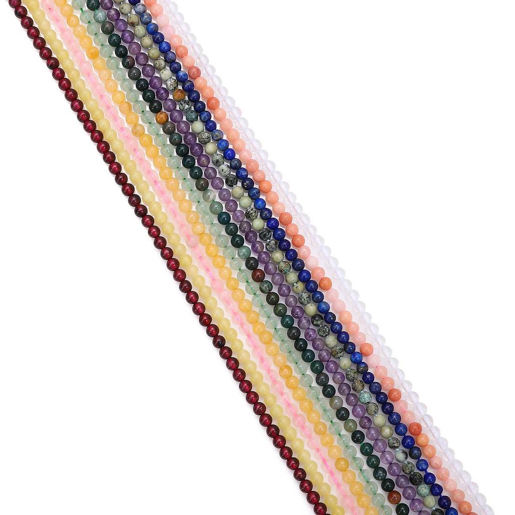 Koraliki z kamienia naturalnego Okrągłe luźne koraliki Diy Koraliki do wyrobu biżuterii Strand 15