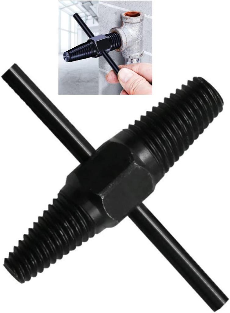 Dual Purpose Water Pipe Break Bolt Extractor Tool For Screw Removal Pipe Valve Faucet Disassembly Remover Tool Sturdy Kit