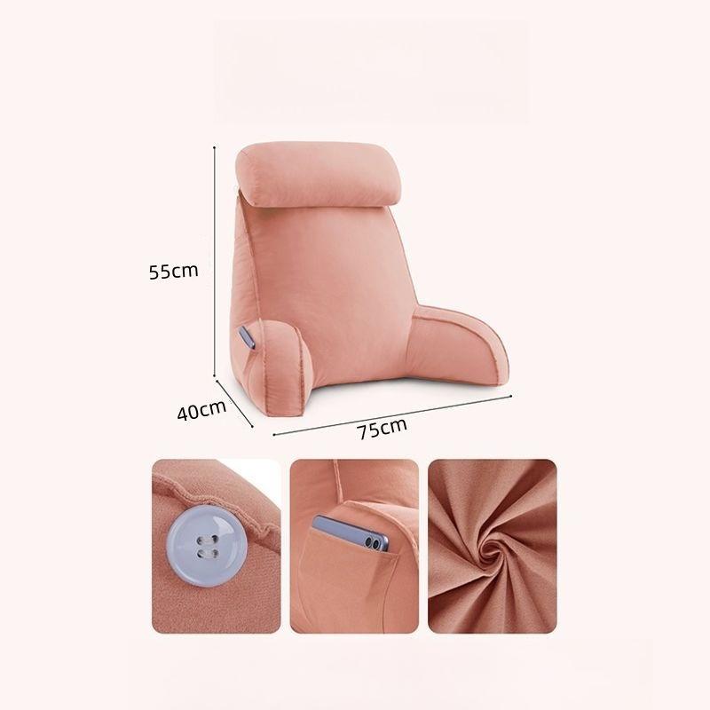 Comfortable and Thick Sofa Chair Waist Protection Pillow Bedhead Backrest Student Dormitory Pillow Headboard Cushion, Large Backrest Enlarged Pillow