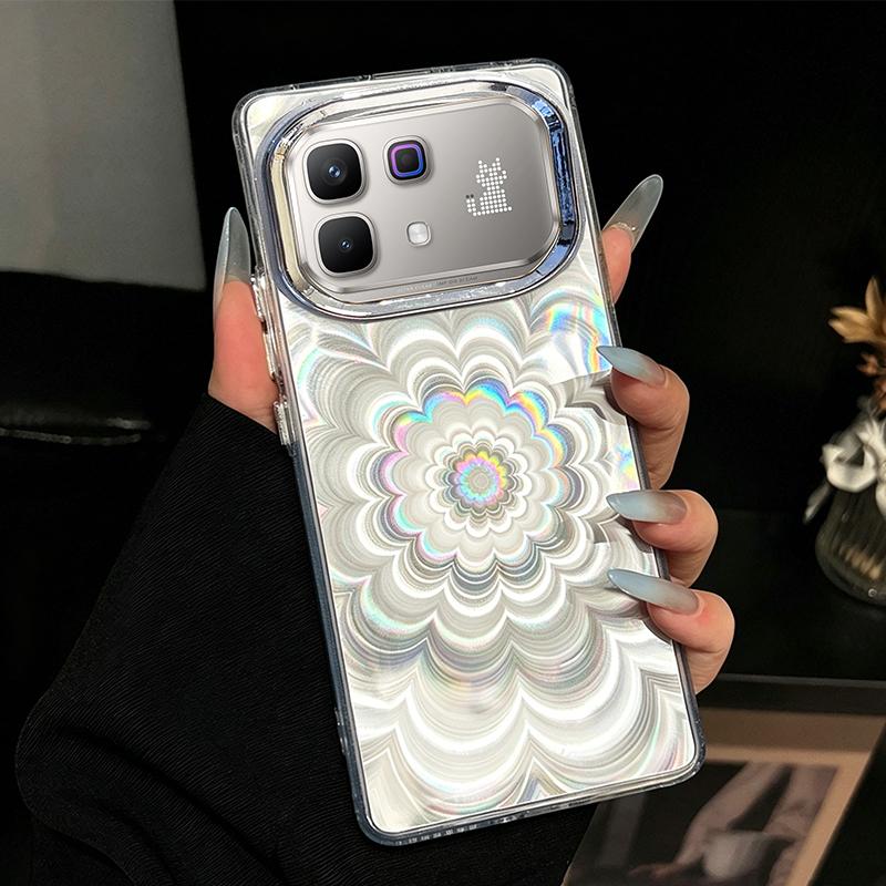 Fashion Laser Flowers Case for Infinix Note 60 Pro Smart 20 Hot 60 Pro 60i 40 30 Tecno Spark 40 40C 30C 20 10 GO Case Cover Soft TPU Phone Back Cases