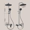 Set Sistema Doccia Grigio Bagno Moderno Set Doccia Bagno Hotel Appartamento Vasca da Bagno Miscelatore Acqua Calda Fredda Soffione Pioggia Rubinetto Set Completo