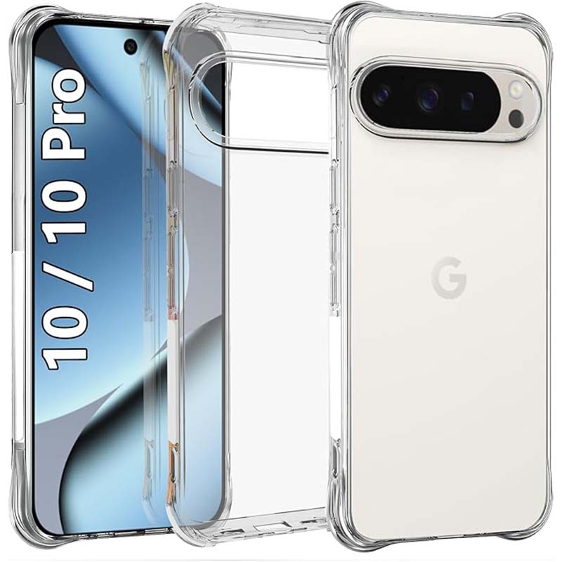 TPU Transparent Case For Google Pixel 10 Pro XL 10 9 8 7 5G Protective Cover Four Corners Shockproof Bumper Coque Fundas
