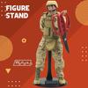 Wanda-b Figure Stands, Set of 4, 1/6 Scale, for Hot Toys Figures, Stylish Display Window Display, Doll Stands, Hot Toys Figure Name Plate Included