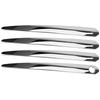 Chrome Titanium Exterior Door Handle Trim Strip Cover Set Stainless Steel Fit for Toyota Highlander RAV4 Hybrid Adventure Prime