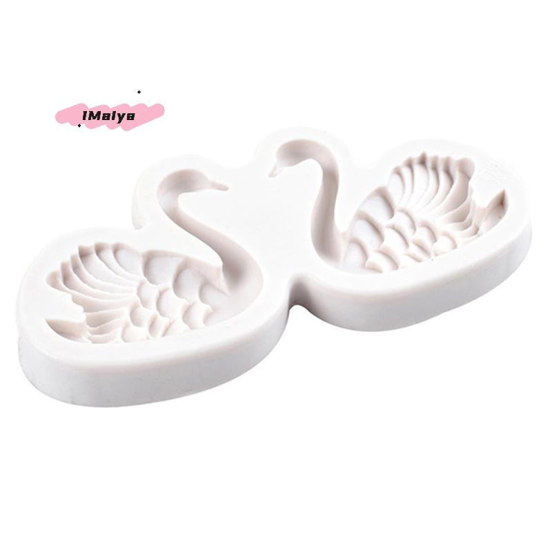 M-Swan Silicone Candle Mold for Aroma Soap And Chocolate Pudding Mousse Cake Valentine's Day Baking Decorating Tool