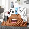 Friends Winter Adventure Flannel Blanket Super Soft Warm Cozy Blanket For Sofa Bed Office Travel Allseason Home Decor Gift