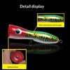 Wooden Popper Lure  Topwater 15cm65g Trolling Jig Lure Artificial Bait Splash Surface Saltwater Freshwater Offshore Boat Fishing