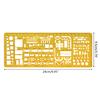 Professional Architectural Template Ruler Drawing Stencil Measuring Tool Student