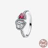 925 Sterling Silver Open Ring Style  Paved Heart Butterfly Flower Colorful Gemstone Ring For Women Daily Wear Jewelry Gift 2026