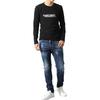 Emporio Armani Letter Logo Printed Crew Neck Long Sleeve Regular T-Shirt Men Tops Black 111023-2F725-00020