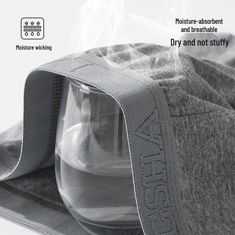 Langsha Men's Pure Cotton Boxer Briefs