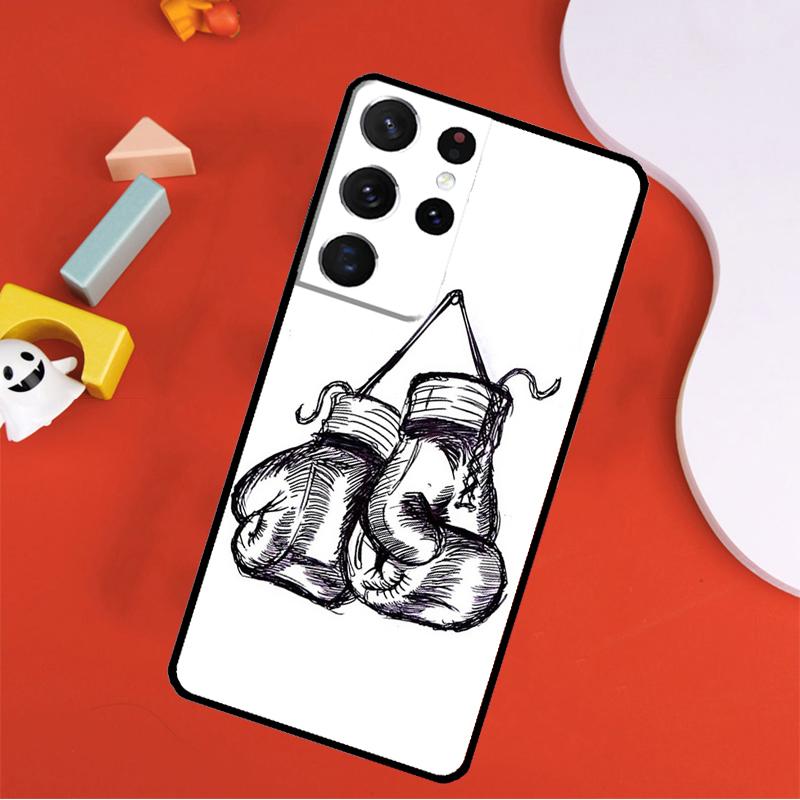 Boxing Gloves Phone Case For Samsung Galaxy S25 Ultra S24 Ultra S9 S10 S20 S21 S22 S24 Plus S23 FE Cover