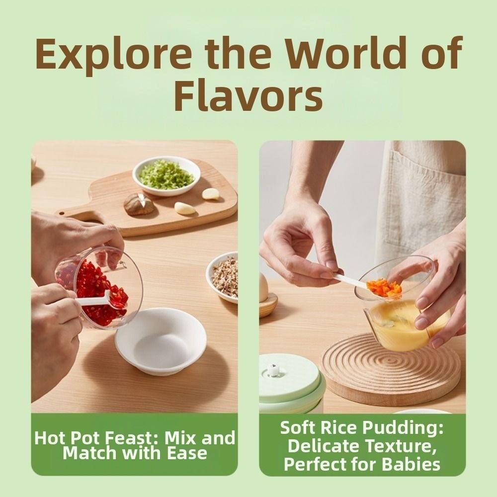 Multifunctional Mini Garlic Masher USB Charging Vegetable Crusher Garlic Pounder  Kitchen