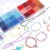 6000 stk/eske Glassfrøperler for DIY Armbånd Halskjede Smykkefremstillingstilbehør