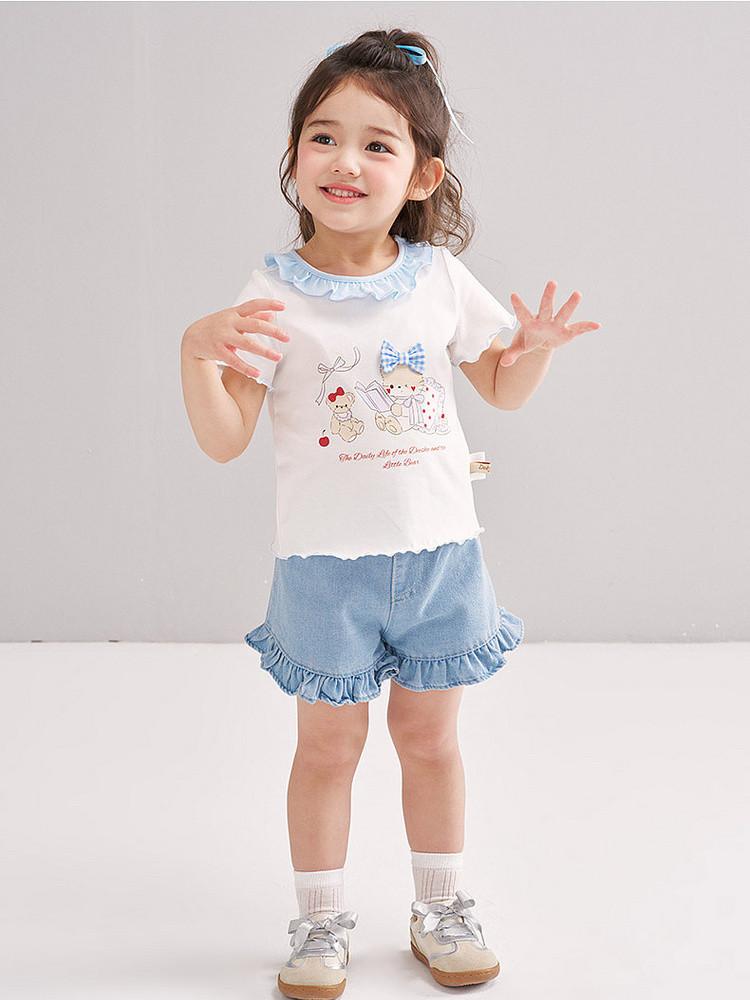 Girls' T-shirt Short Sleeve Summer Dress