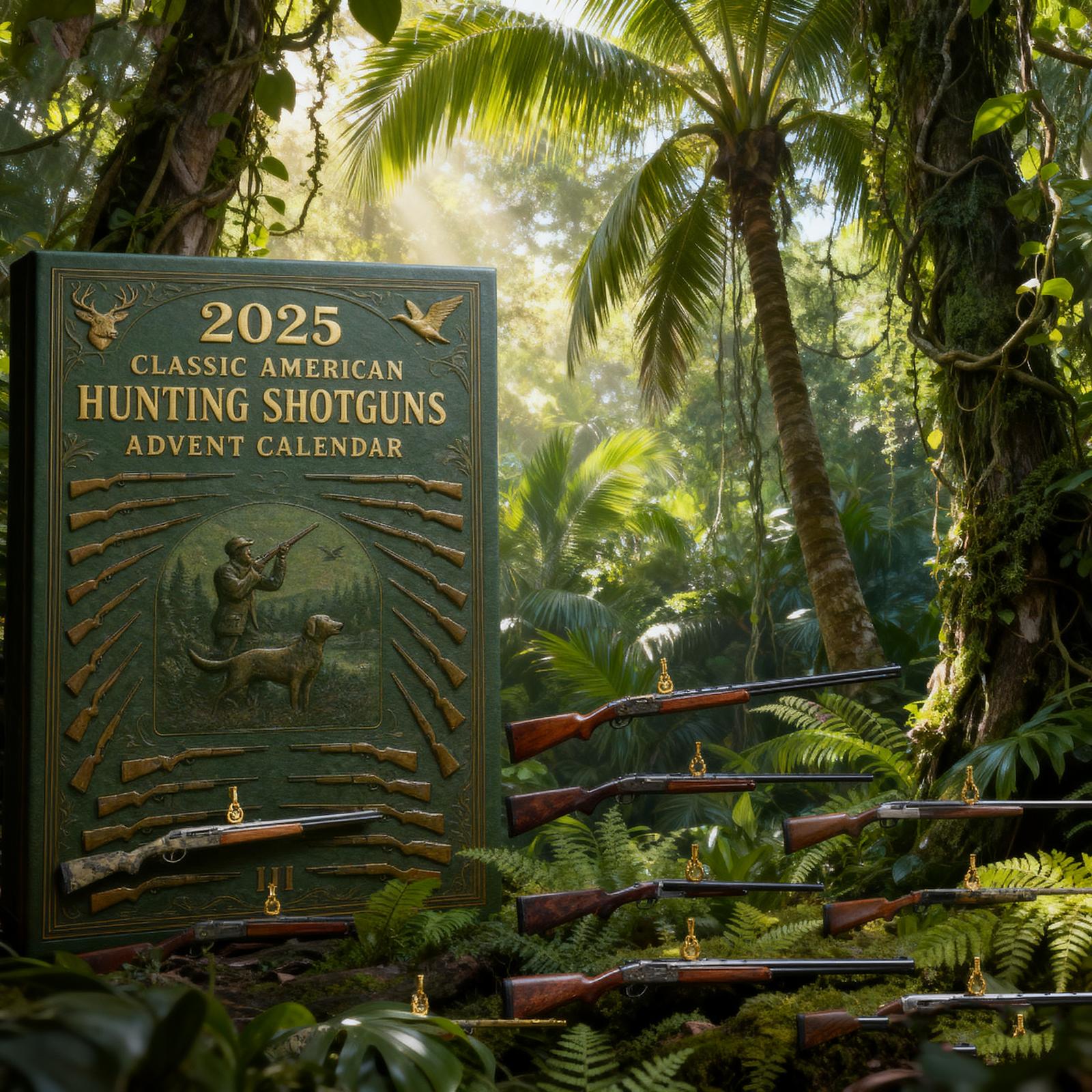 

2D Самолет+коробка +24 шт.+ Классический американский дробовик Обратный отсчет Коробка Рождественский адвент-календарь One Size темно-зеленого