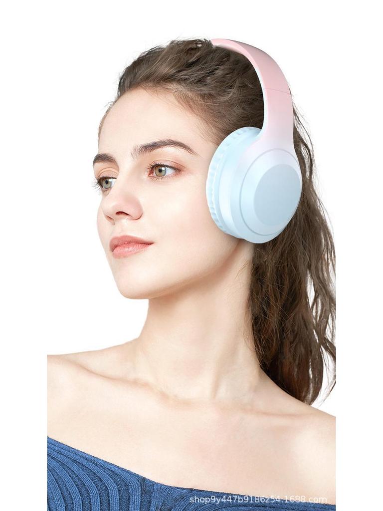 V5pro Gradient Color Bluetooth 5.1 Over-Ear Headset