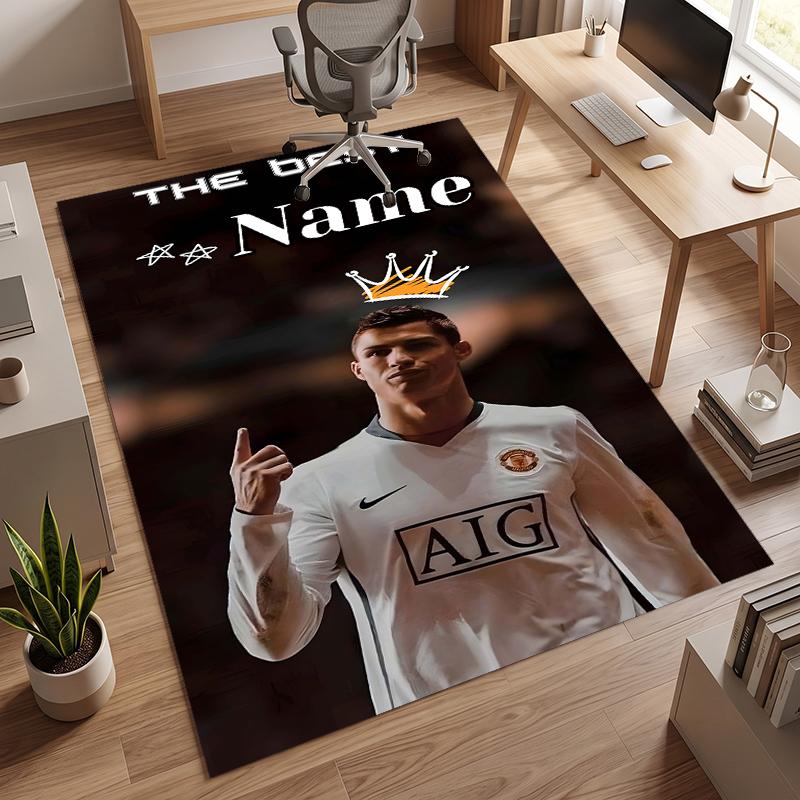 CR7 (28) Personalisierter Name Büro Teppich Stilvolle Dekoration für Wohnzimmer Schlafzimmer Küche
