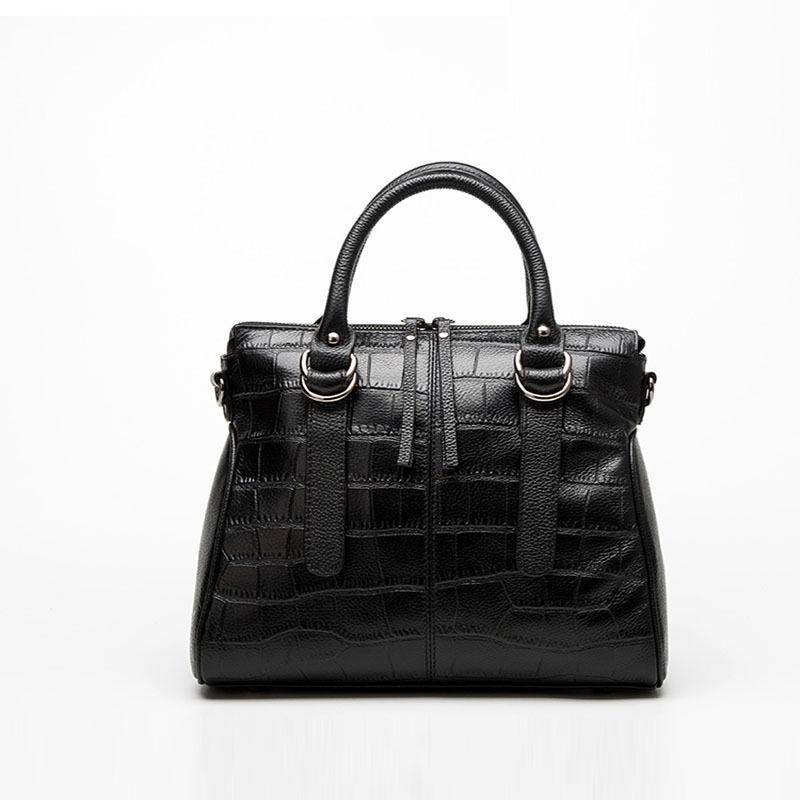 

Женская сумка из натуральной кожи с рисунком под крокодила, женская сумка из коровьей кожи с накладным карманом, универсальная кожаная сумка на одно плечо с диагональным плетением, женский стиль
