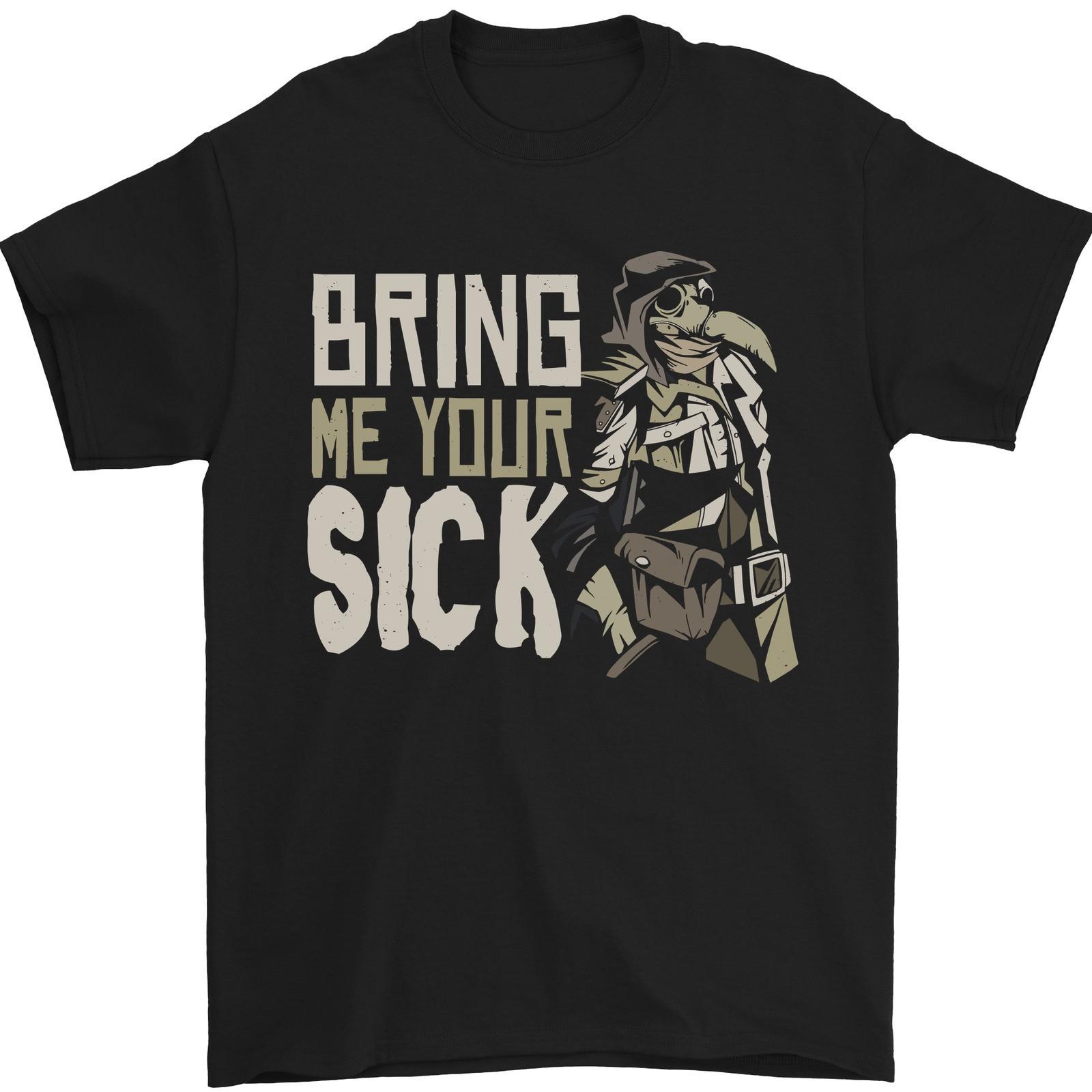 Bring Me Your Sick Plague Doctor Mens T-Shirt 100% Cotton XL