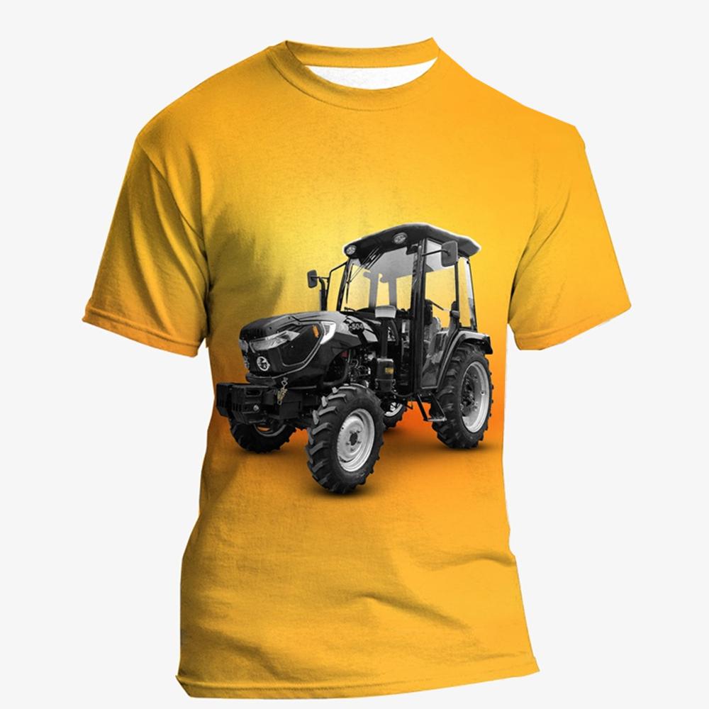 3D Printed New Tractor T Shirt Fashion Kids Cool Streetwear Hip Hop Funny T-shirt Men Women Funny Short Sleeve Summer Tops