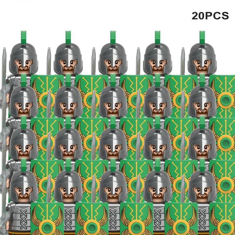Medieval Knights & Warriors Building Blocks Roman Legion Spartan Cavalry Crusaders Bricks