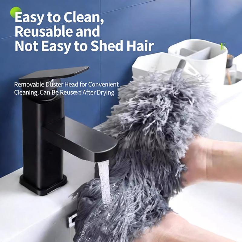 Microfiber Ceiling Fan Duster Extends Up To Long Handled Dust Locking Reusable And Cleaner Brush For Effortless Cleaning