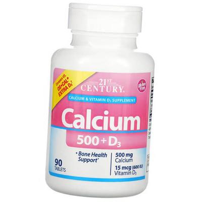 Calcium and Vitamin D3, Calcium 500 + D3 Tabs, (36440105)