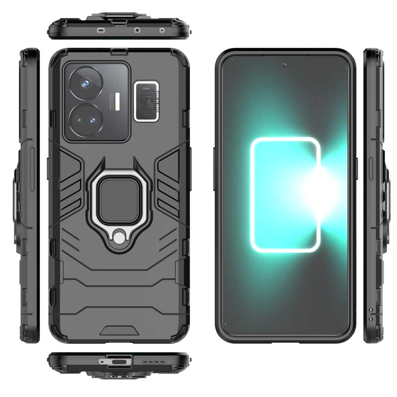 Shockproof Case For Realme GT Neo 5 6 SE Ring Holder Armor Back Coque for OPPO Realme GT 2 Pro Neo 3 2T 3T 6T 5G Phone Cover