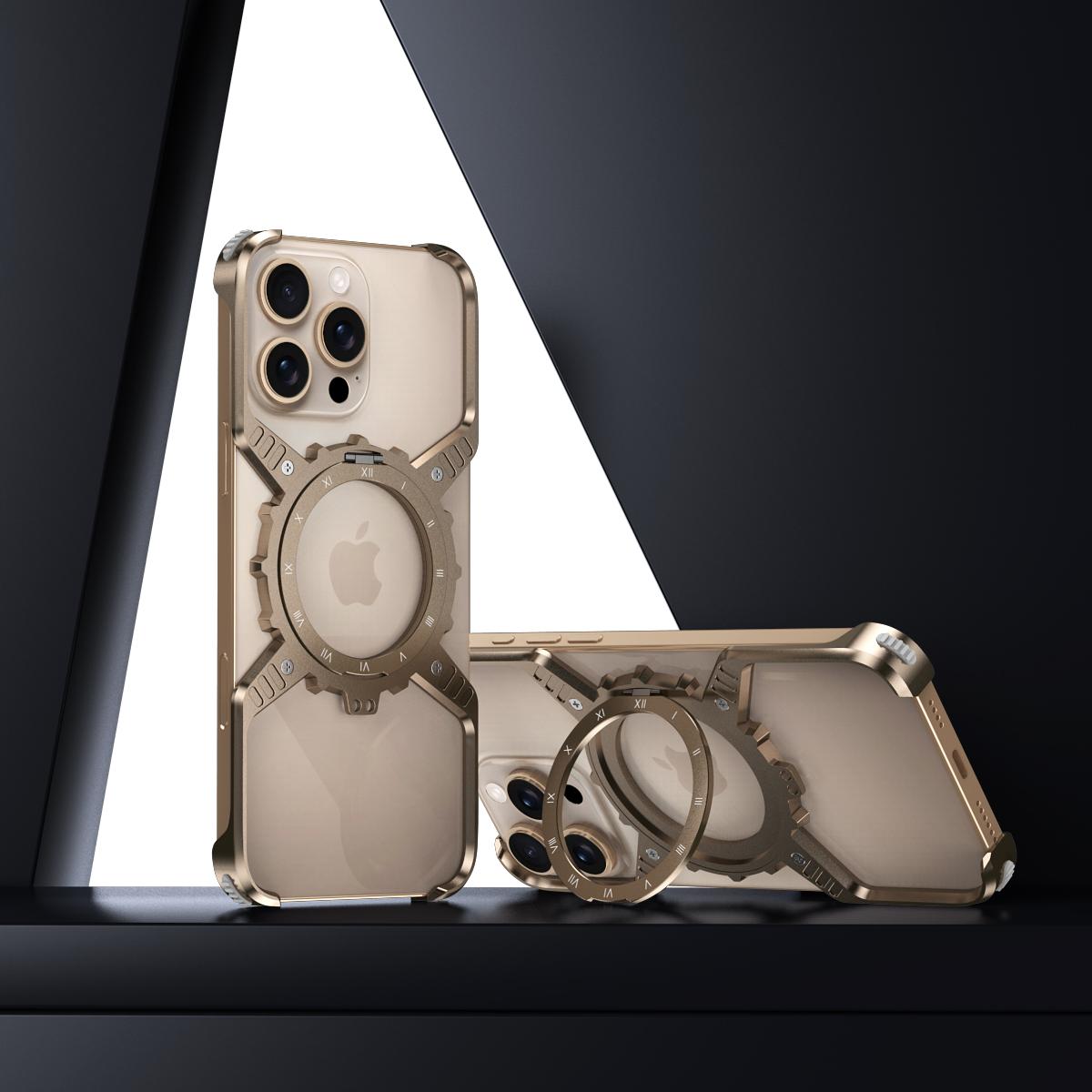 

Phone Case for IPhone 14 13 15 16 Pro Max 16 Pro Aluminum Alloy Hollow Rimless Bumper Cover For iPhone 16