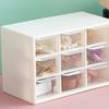 Desktop Organizers Nine Square Grid Drawer Type Desk Organization Box Storage Case Makeup