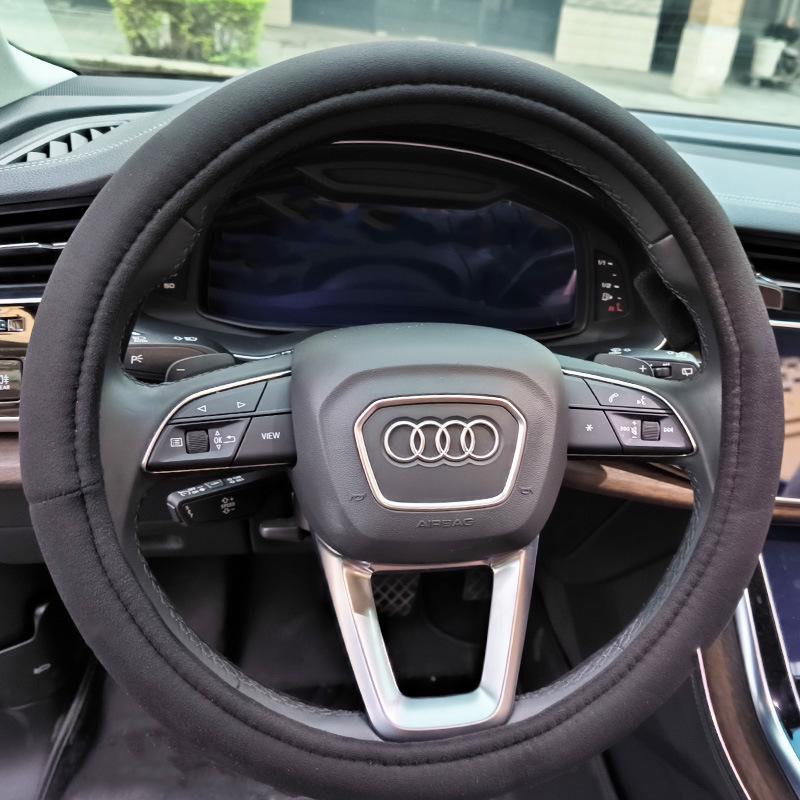 Electric Heated Hand Warmer Steering Wheel Cover - 12V Quick Heating for Winter