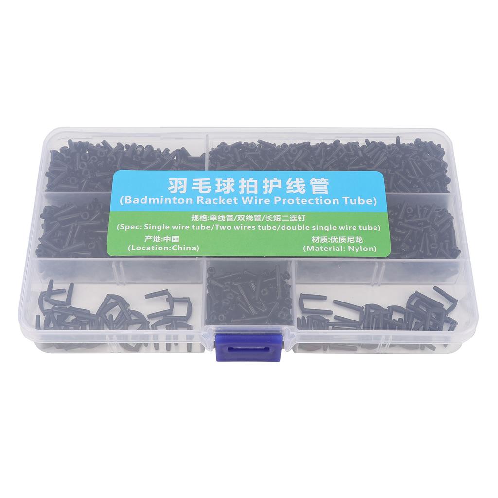 1 Box Badminton String Protector Nylon Protective Badminton Grommet Set for Pickleball Racquetball