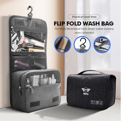 XKUGH1 For 2025 Hot Travel Waterproof Folding Toiletry Cosmetic Storage Make Up Bag For MINI Cooper JCW WORKS R55 R56 F55 F56 R57 R