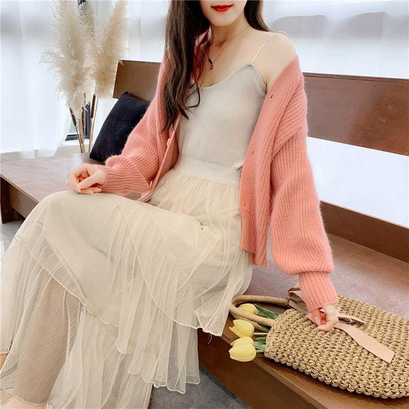 2025 Herbst Damen Lockerer Cardigan Pullover - Lässiger Kurzstrickwaren Trend