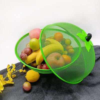 Fruit Basket Vegetable Washing Basin Heavy Duty Metal Fine Mesh Portable Handle Multifunctional Table Food Cover Tent Kitchen Supplies