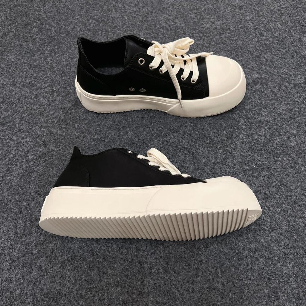 American thick-soled high-top big-headed board shoes Kid Wang Linkai couple shoes high-end Derby Martin boots