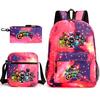 Poppy's Game Time Starry Sky Elementary School Bag Nightmare Animal Large Capacity Backpack Three-piece Set