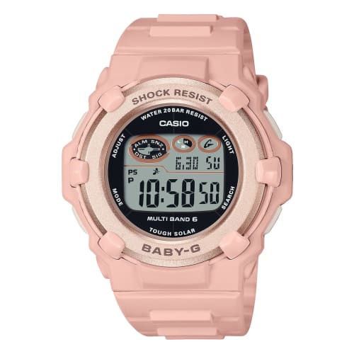 

Casio Watch Babygie Radio Solar BGR-3003NC-4JF Women s Pink