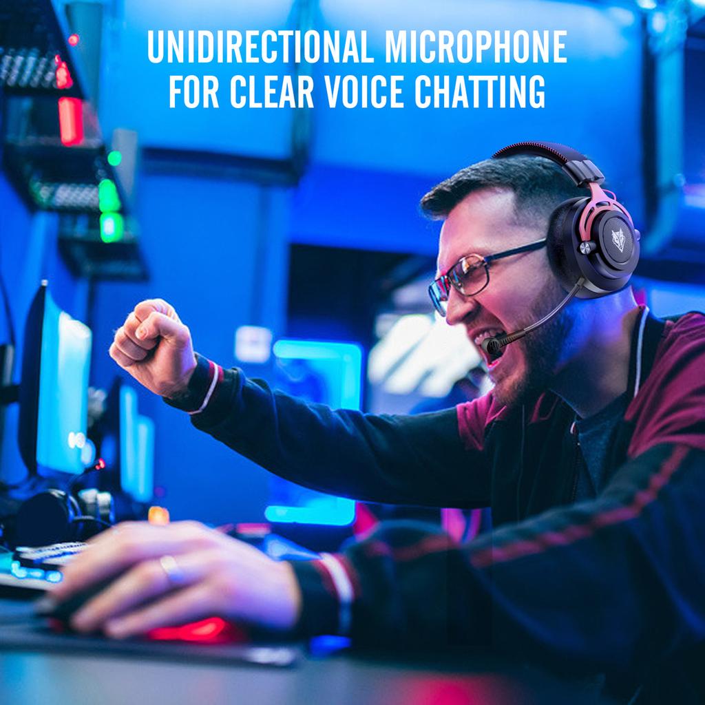 NUBWO G03 Wireless Gaming Headset, Noise Cancelling Over Ear Headphones with Mic 17H Long Lasting Battery 2.4G Wireless Wired Bass Surround