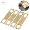 Guitar Neck Shims Brass Shims for Guitar and Bass Screwed Neck Repair,4 Pieces