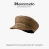 25 Early autumn new beret children's versatile solid color show face small atmosphere painter hat newsboy hat tide