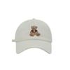 Cute Autumn and Winter Corduroy Bear Embroidered Baseball Cap for Women  Color Blocked Retro Baseball Cap for Men  Big Head Circumference for Slimming