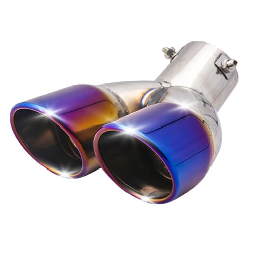 

MORASTYLE Резак для глушителя из нержавеющей стали, диагональный рез, универсальный, направленный вниз, 2-трубный, 63 мм (Аврора Блю)