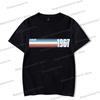 1960 To 1969 Print Vintage T Shirt Men Women Birthday Year Graphic Tees Harajuku Short Sleeve Established 1964 O Neck T-shirt